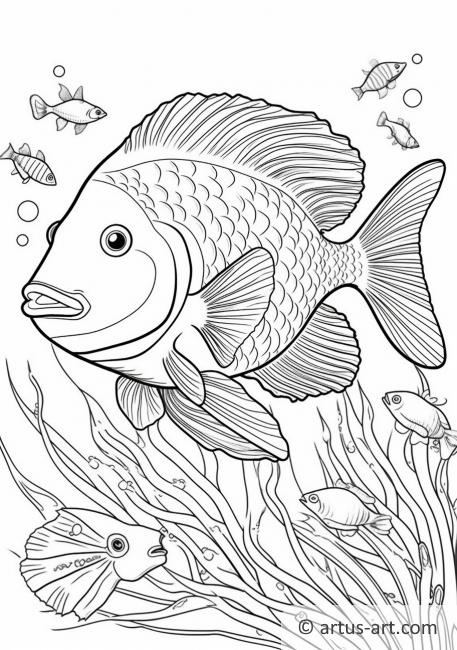Triggerfish Coloring Page For Kids